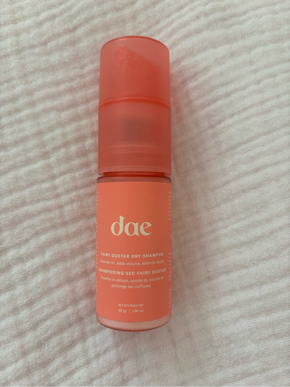 dae Fairy Duster Dry Shampoo — used once